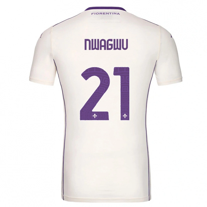 Danxen Women Ikenna Nwagwu #21 White Purple Red Away Jersey 2025/26 T-Shirt