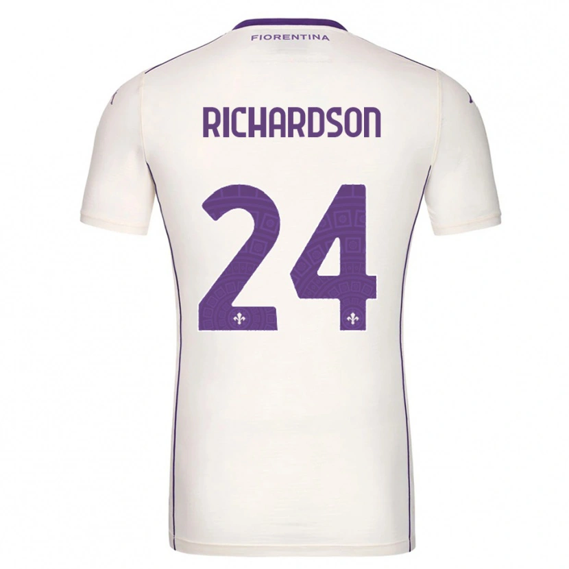 Danxen Women Amir Richardson #24 White Purple Red Away Jersey 2025/26 T-Shirt