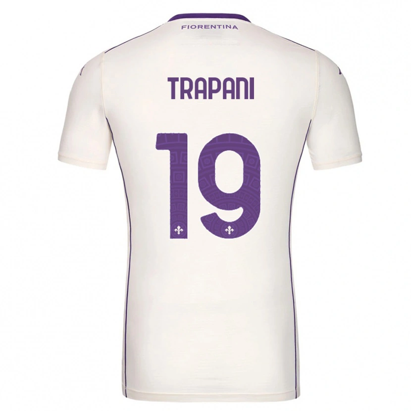 Danxen Women Niccolò Trapani #19 White Purple Red Away Jersey 2025/26 T-Shirt