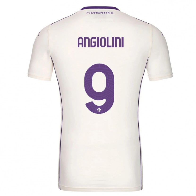 Danxen Women Gianmarco Angiolini #9 White Purple Red Away Jersey 2025/26 T-Shirt