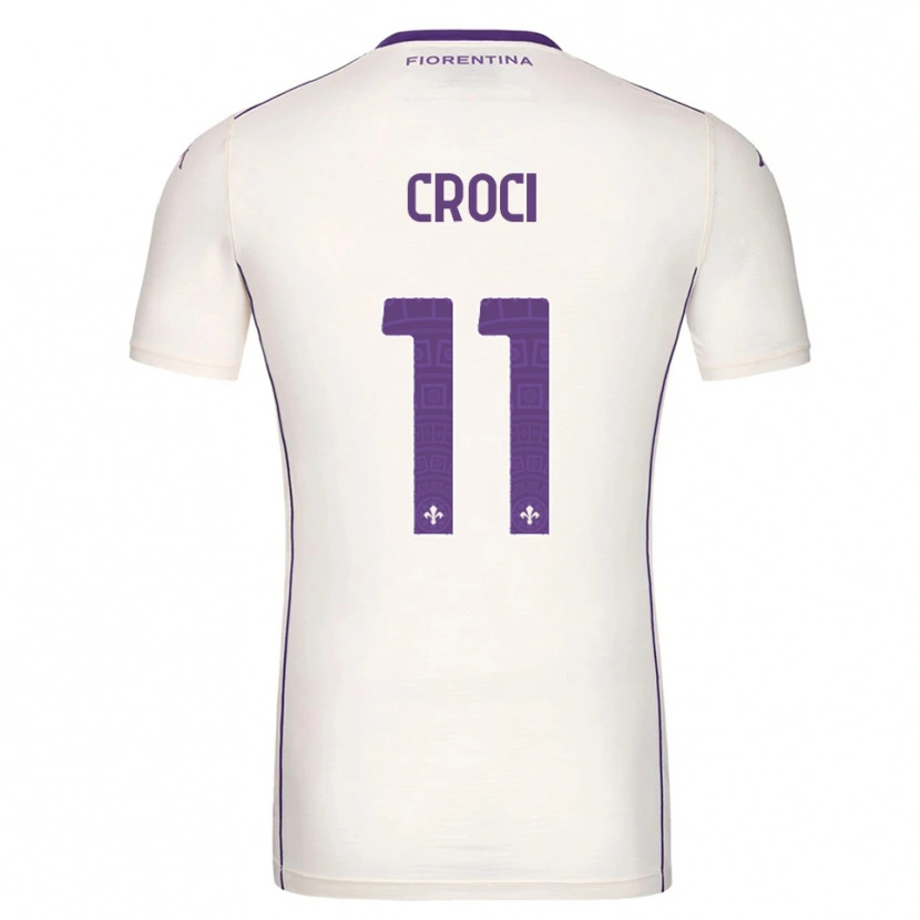 Danxen Women Federico Croci #11 White Purple Red Away Jersey 2025/26 T-Shirt