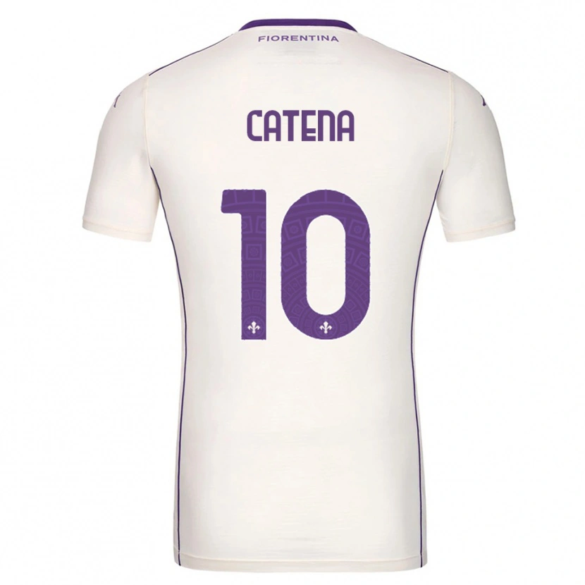 Danxen Women Michela Catena #10 White Purple Red Away Jersey 2025/26 T-Shirt
