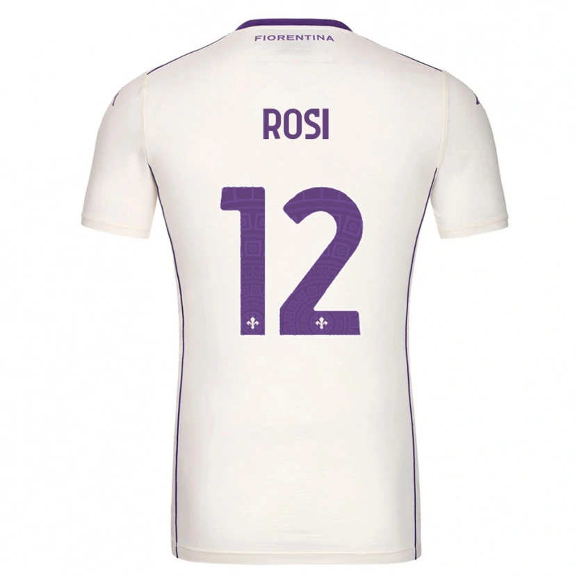 Danxen Women Ettore Rosi #12 White Purple Red Away Jersey 2025/26 T-Shirt