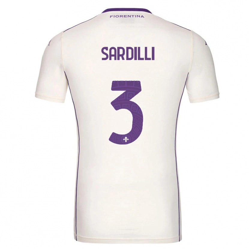 Danxen Women Davide Sardilli #3 White Purple Red Away Jersey 2025/26 T-Shirt