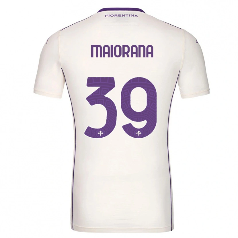 Danxen Women Stefano Maiorana #39 White Purple Red Away Jersey 2025/26 T-Shirt