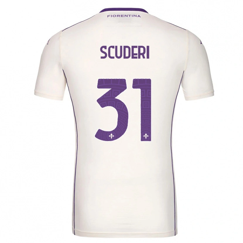 Danxen Women Giulio Scuderi #31 White Purple Red Away Jersey 2025/26 T-Shirt