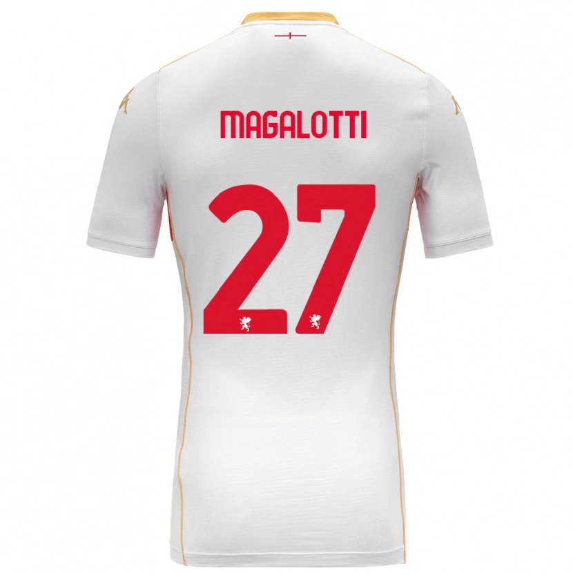 Danxen Women Gabriele Magalotti #27 White Red Away Jersey 2025/26 T-Shirt