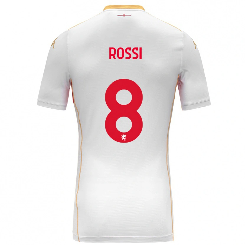 Danxen Women Gianluca Rossi #8 White Red Away Jersey 2025/26 T-Shirt