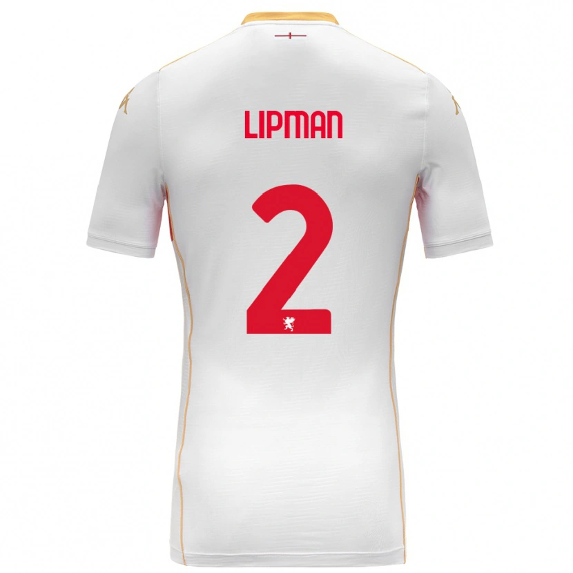 Danxen Women Emma Lipman #2 White Red Away Jersey 2025/26 T-Shirt