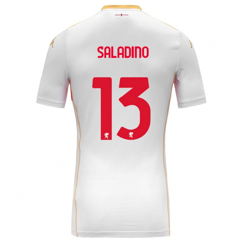 Danxen Women Luca Saladino #13 White Red Away Jersey 2025/26 T-Shirt