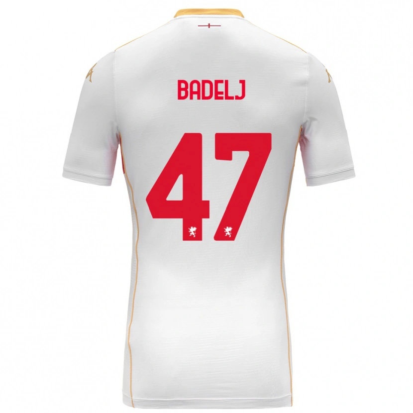 Danxen Women Milan Badelj #47 White Red Away Jersey 2025/26 T-Shirt
