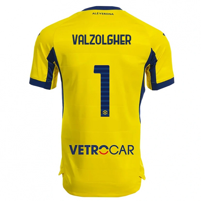 Danxen Women Chiara Valzolgher #1 Yellow Navy Away Jersey 2025/26 T-Shirt