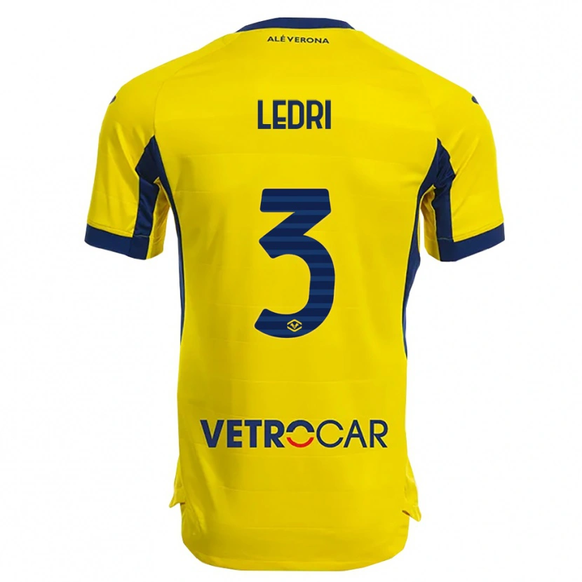 Danxen Women Michela Ledri #3 Yellow Navy Away Jersey 2025/26 T-Shirt