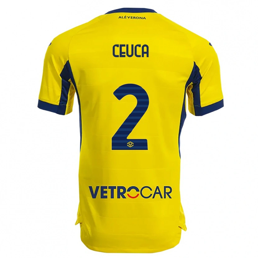 Danxen Women Matei Ceuca #2 Yellow Navy Away Jersey 2025/26 T-Shirt