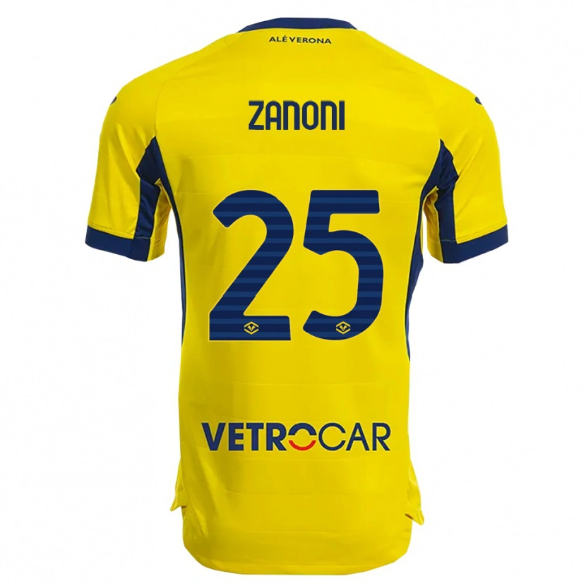 Danxen Women Greta Zanoni #25 Yellow Navy Away Jersey 2025/26 T-Shirt