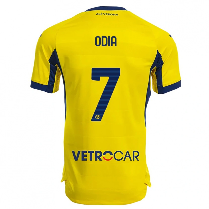 Danxen Women David Odia #7 Yellow Navy Away Jersey 2025/26 T-Shirt