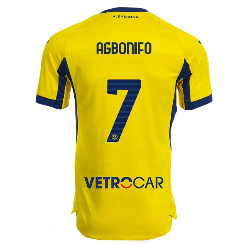 Danxen Women Richi Agbonifo #7 Yellow Navy Away Jersey 2025/26 T-Shirt