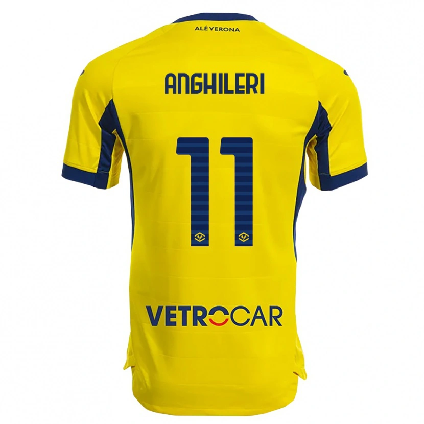 Danxen Women Federica Anghileri #11 Yellow Navy Away Jersey 2025/26 T-Shirt