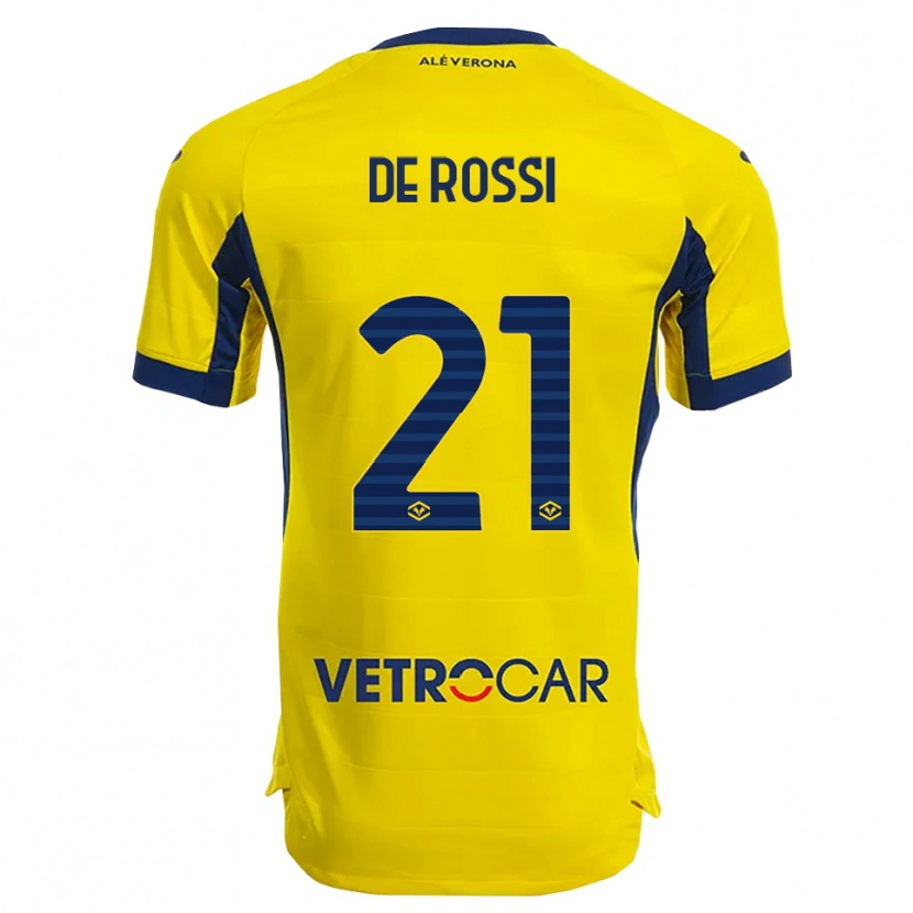 Danxen Women Michele De Rossi #21 Yellow Navy Away Jersey 2025/26 T-Shirt