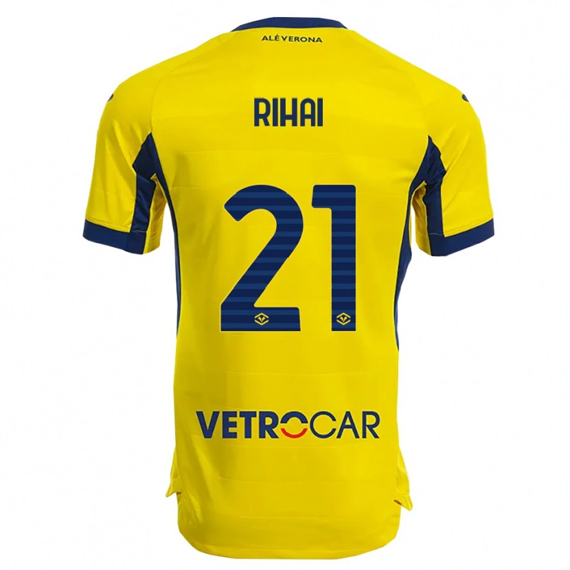 Danxen Women Aiman Rihai #21 Yellow Navy Away Jersey 2025/26 T-Shirt