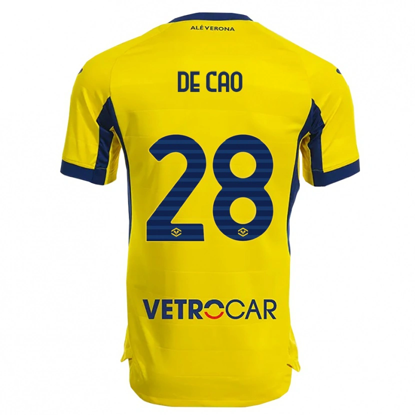 Danxen Women Elena De Cao #28 Yellow Navy Away Jersey 2025/26 T-Shirt