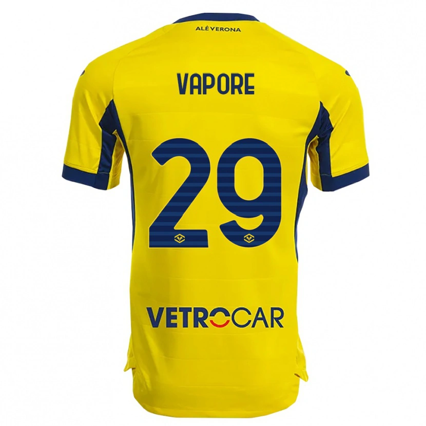 Danxen Women Angelo Vapore #29 Yellow Navy Away Jersey 2025/26 T-Shirt