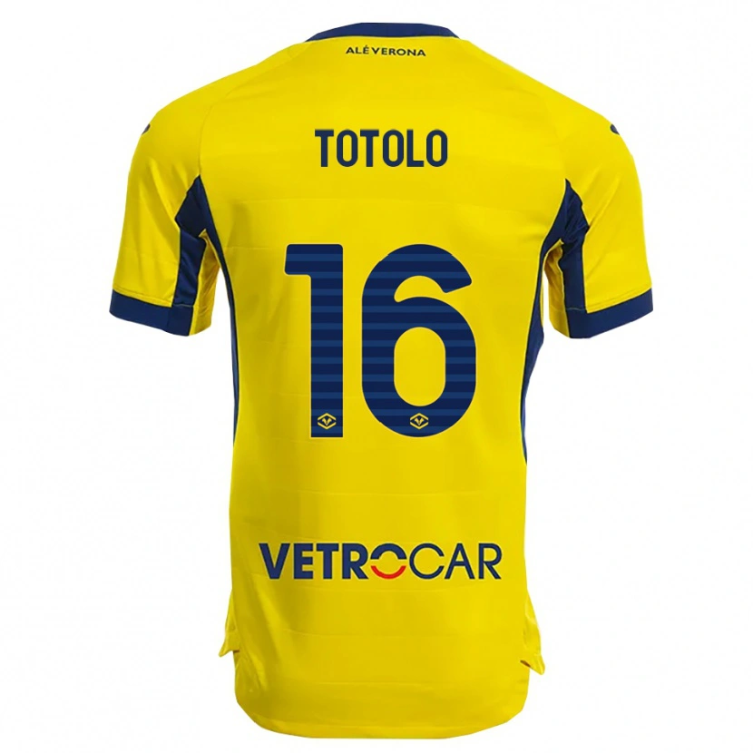 Danxen Women Maddalena Totolo #16 Yellow Navy Away Jersey 2025/26 T-Shirt