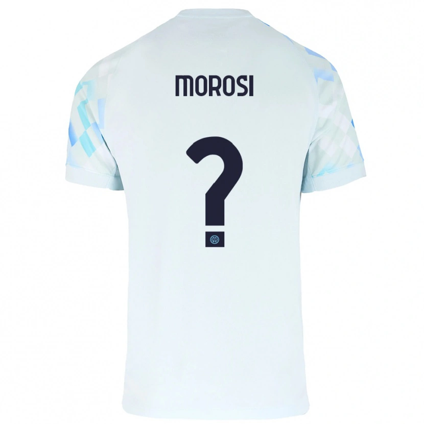 Danxen Women Cesare Morosi #0 White Blue Away Jersey 2025/26 T-Shirt