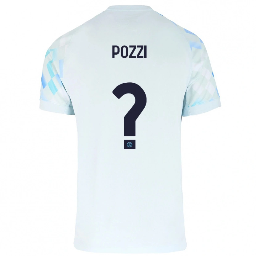 Danxen Women Andrea Pozzi #0 White Blue Away Jersey 2025/26 T-Shirt