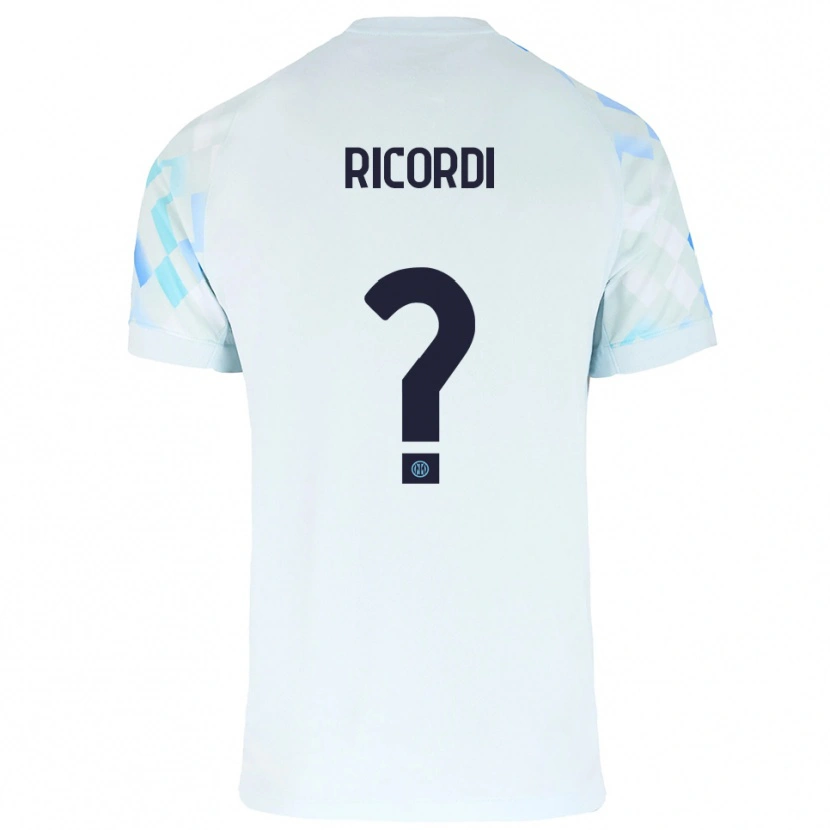 Danxen Women Tommaso Ricordi #0 White Blue Away Jersey 2025/26 T-Shirt