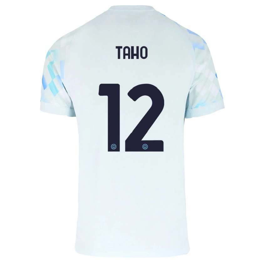 Danxen Women Alain Taho #12 White Blue Away Jersey 2025/26 T-Shirt