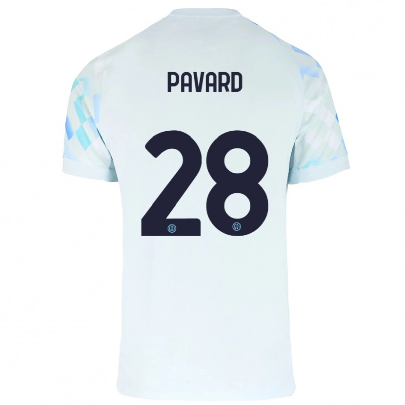 Danxen Women Benjamin Pavard #28 White Blue Away Jersey 2025/26 T-Shirt