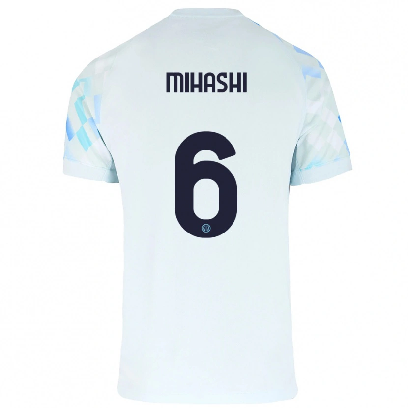 Danxen Women Mana Mihashi #6 White Blue Away Jersey 2025/26 T-Shirt