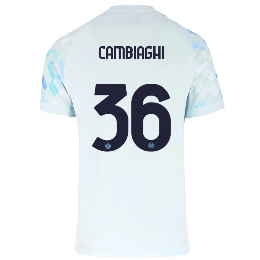 Danxen Women Michela Cambiaghi #36 White Blue Away Jersey 2025/26 T-Shirt