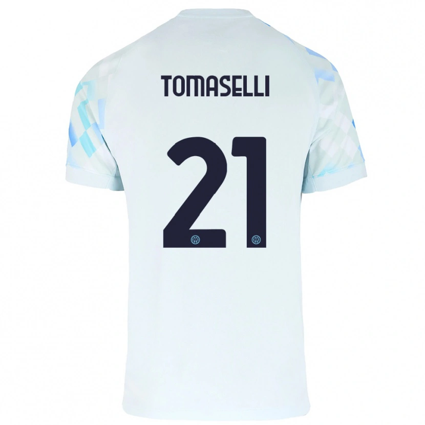 Danxen Women Martina Tomaselli #21 White Blue Away Jersey 2025/26 T-Shirt