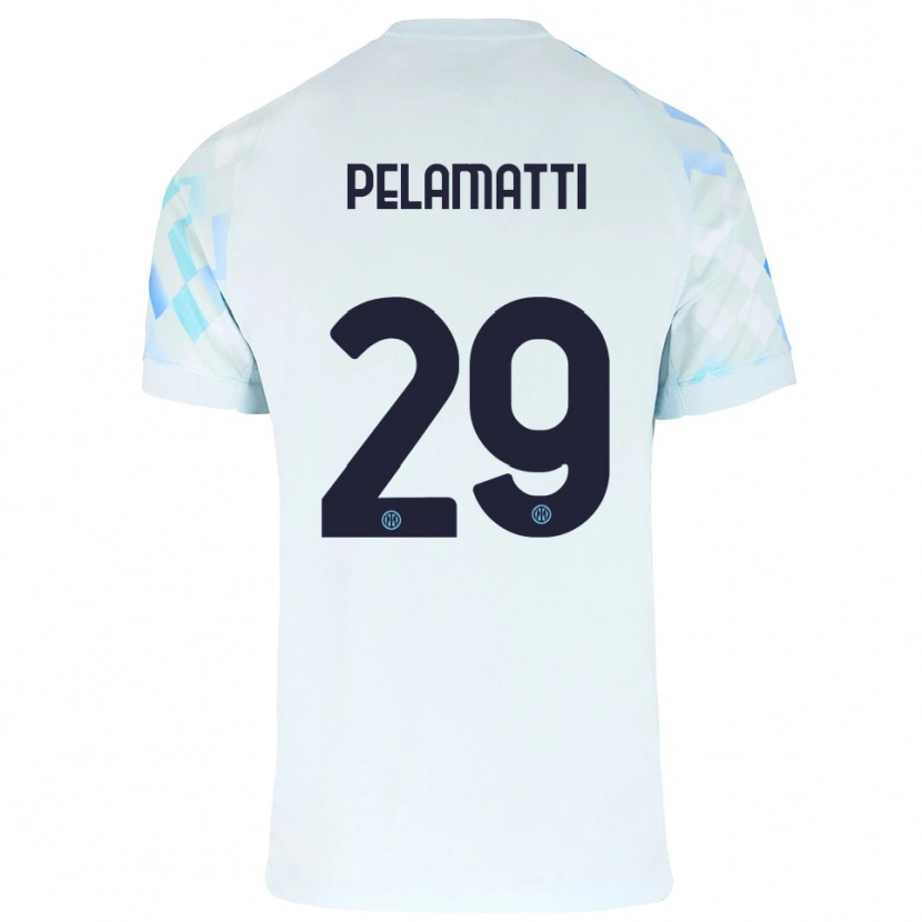 Danxen Women Andrea Pelamatti #29 White Blue Away Jersey 2025/26 T-Shirt