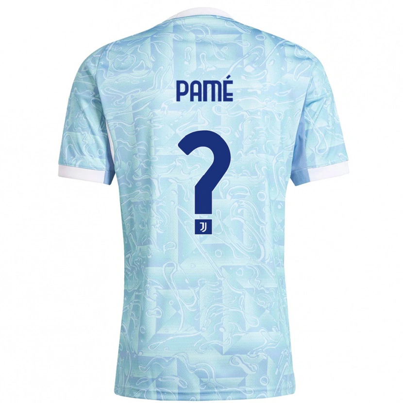 Danxen Women Mamadou Pamé #0 Sky Blue Yellow Away Jersey 2025/26 T-Shirt