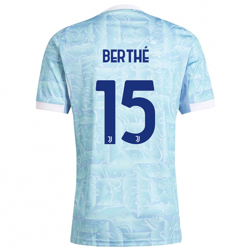 Danxen Women Sounkalo Berthé #15 Sky Blue Yellow Away Jersey 2025/26 T-Shirt