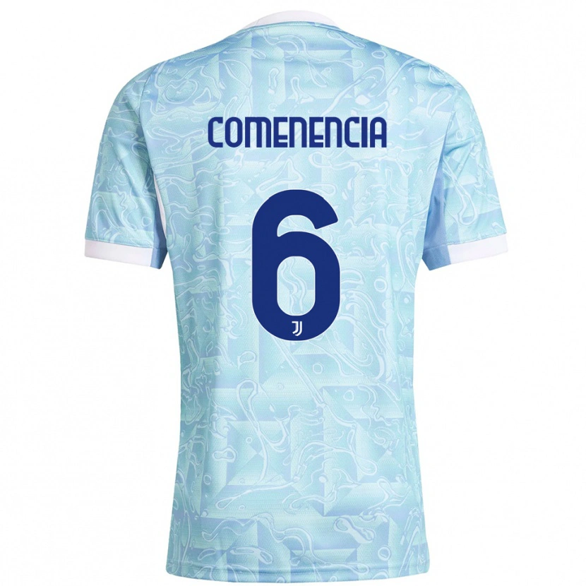Danxen Women Livano Comenencia #6 Sky Blue Yellow Away Jersey 2025/26 T-Shirt