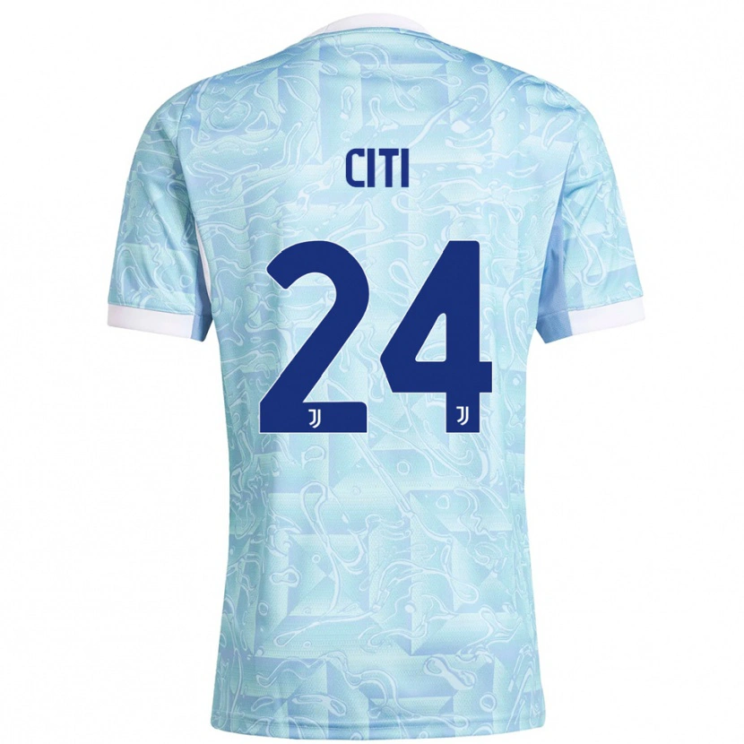 Danxen Women Alessandro Citi #24 Sky Blue Yellow Away Jersey 2025/26 T-Shirt