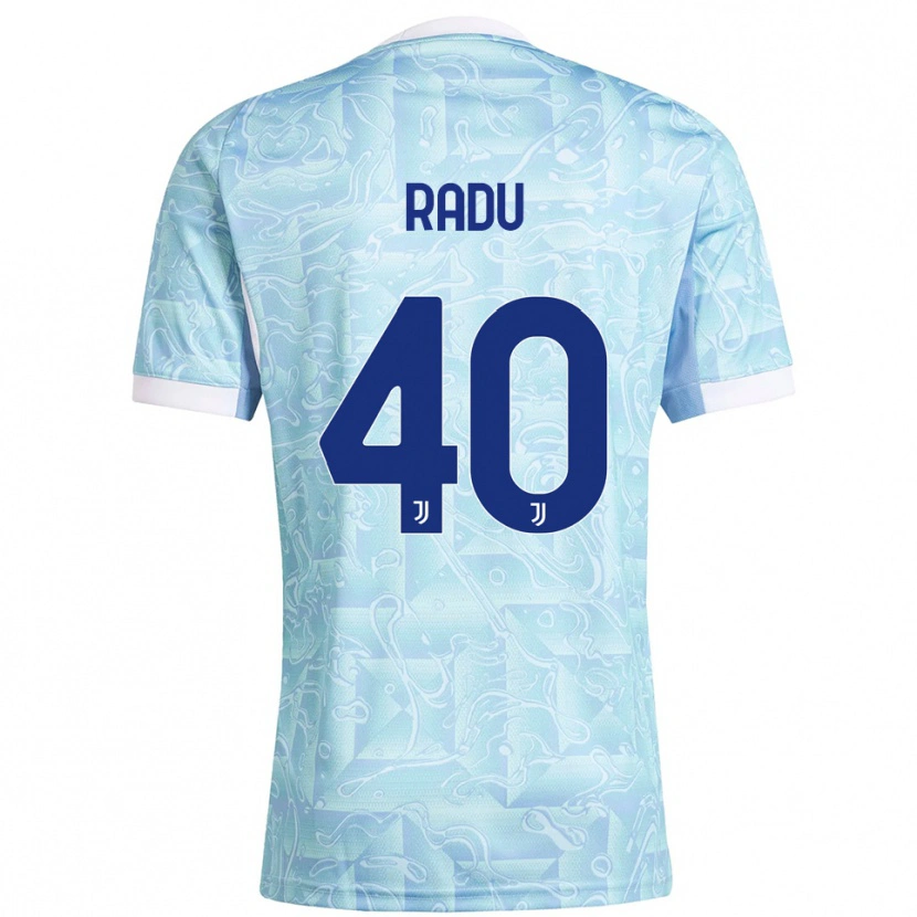 Danxen Women Riccardo Radu #40 Sky Blue Yellow Away Jersey 2025/26 T-Shirt