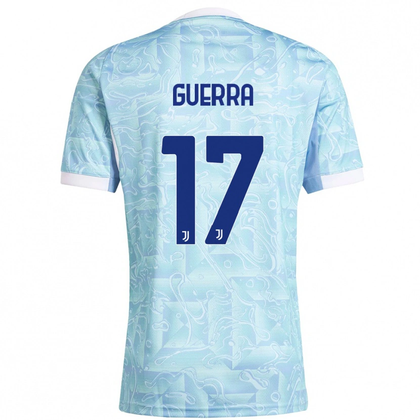 Danxen Women Simone Guerra #17 Sky Blue Yellow Away Jersey 2025/26 T-Shirt