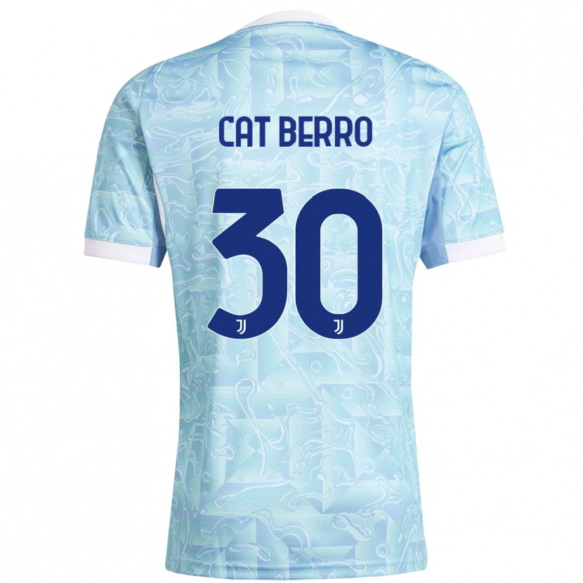 Danxen Women Simone Cat Berro #30 Sky Blue Yellow Away Jersey 2025/26 T-Shirt