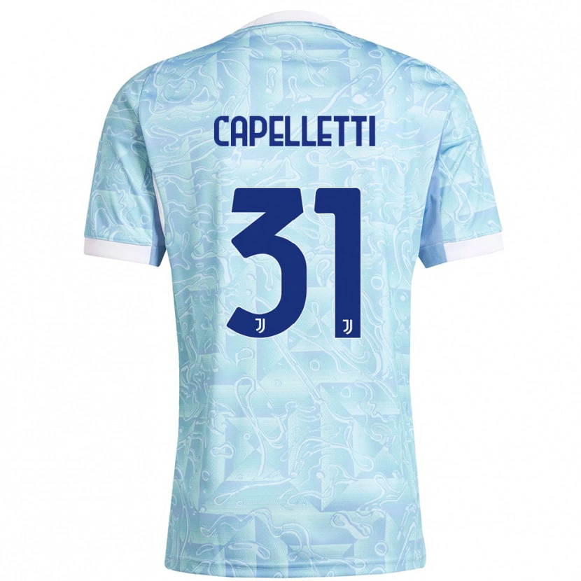 Danxen Women Alessia Capelletti #31 Sky Blue Yellow Away Jersey 2025/26 T-Shirt