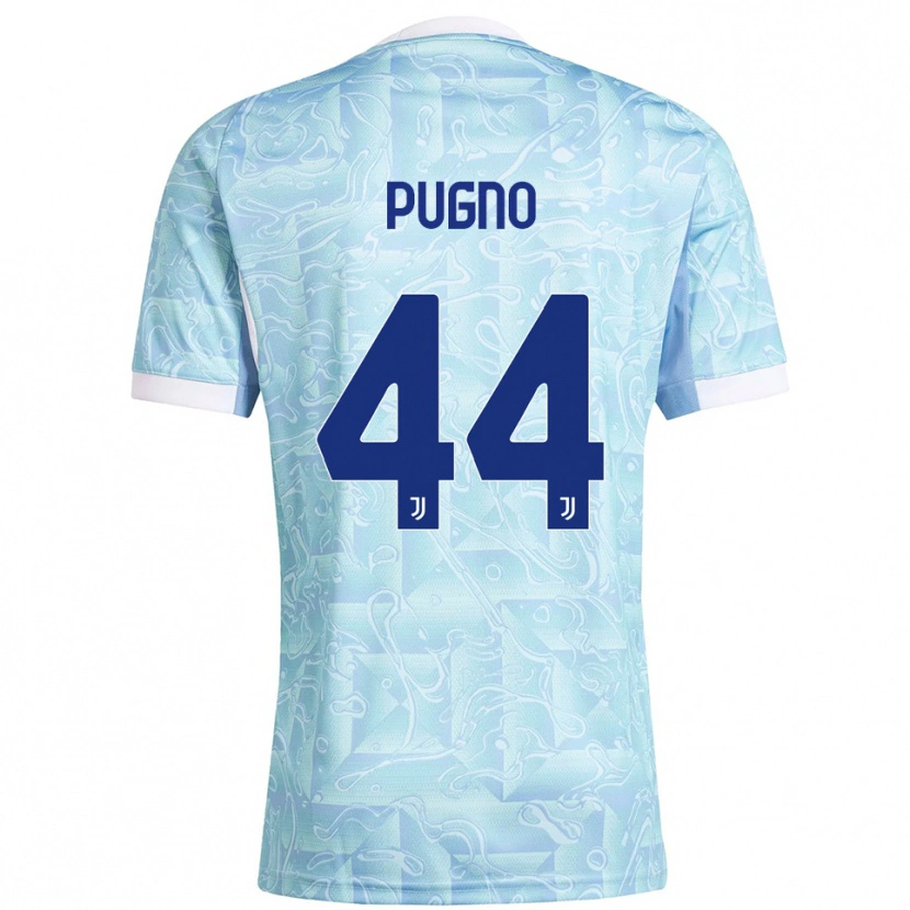 Danxen Women Diego Pugno #44 Sky Blue Yellow Away Jersey 2025/26 T-Shirt