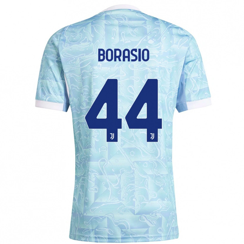 Danxen Women Benit Borasio #44 Sky Blue Yellow Away Jersey 2025/26 T-Shirt