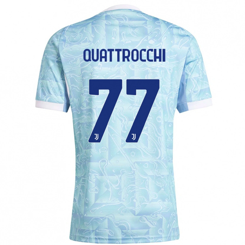 Danxen Women Juan Ignacio Quattrocchi #77 Sky Blue Yellow Away Jersey 2025/26 T-Shirt