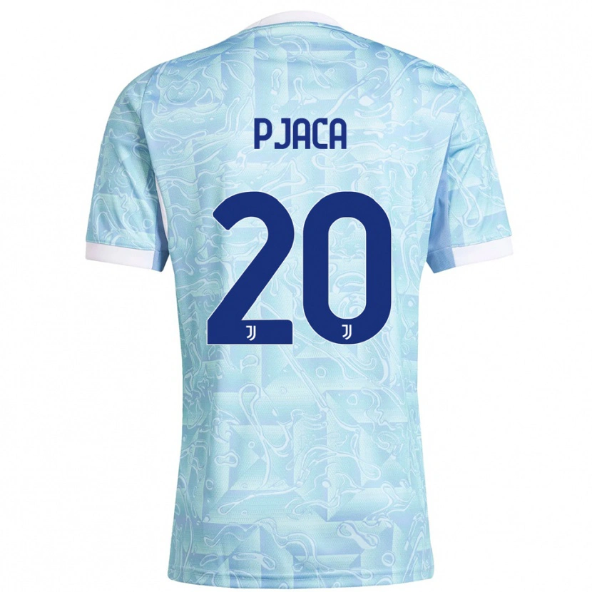 Danxen Women Marko Pjaca #20 Sky Blue Yellow Away Jersey 2025/26 T-Shirt