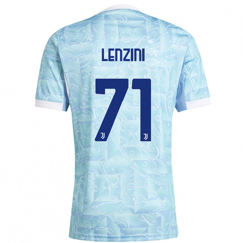 Danxen Women Martina Lenzini #71 Sky Blue Yellow Away Jersey 2025/26 T-Shirt