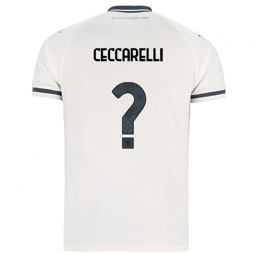 Danxen Women Alessandro Ceccarelli #0 White Navy Away Jersey 2025/26 T-Shirt